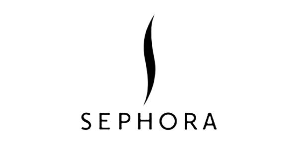 Sephora logo featuring a stylized black flame above the brand name in uppercase letters.