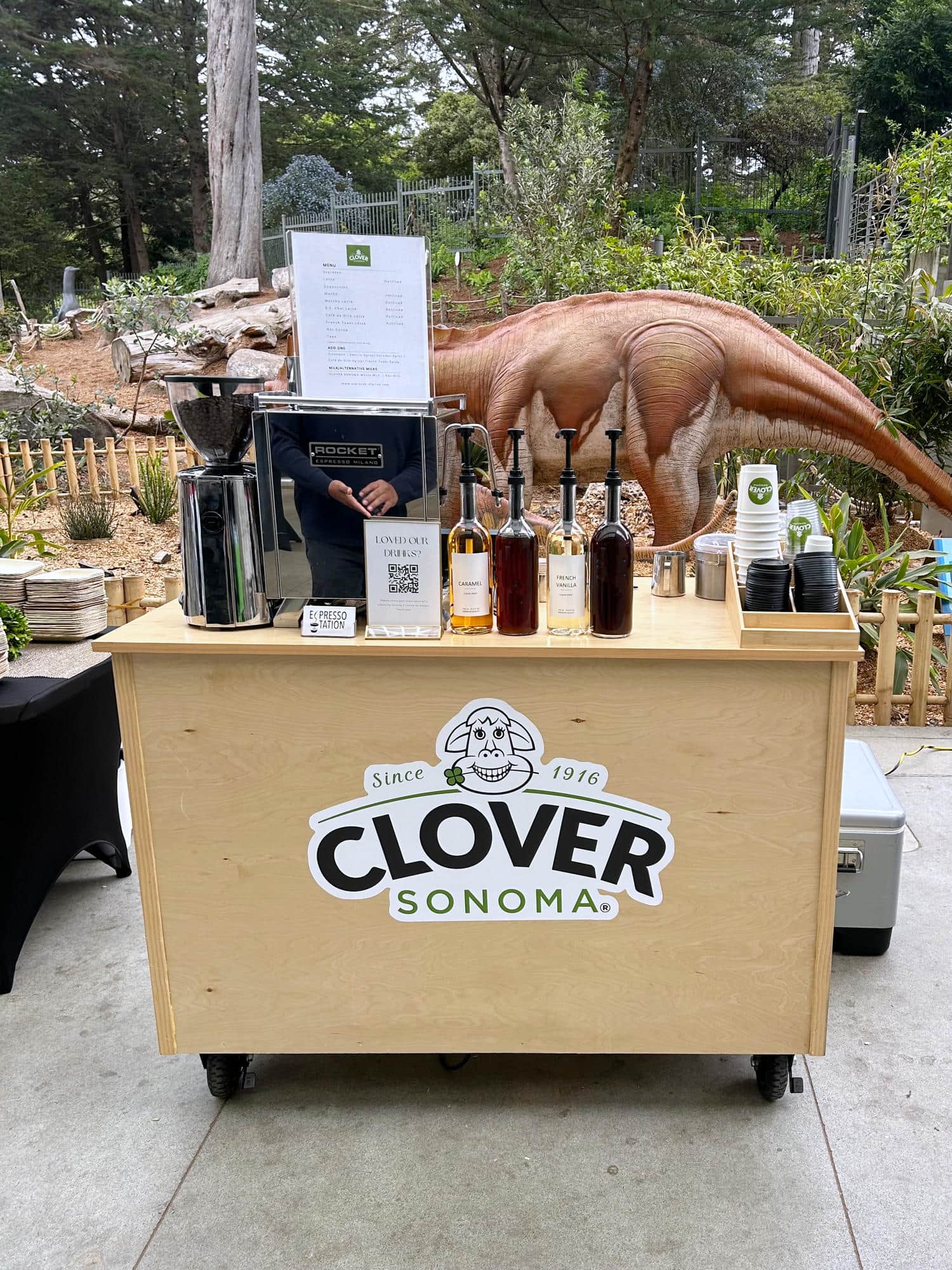 Custom graphic on Espresso Station Cart