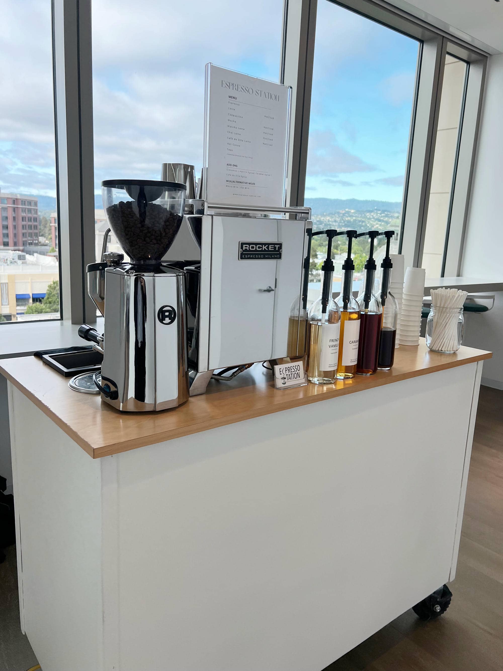 Espresso Station at Corporate office event.
