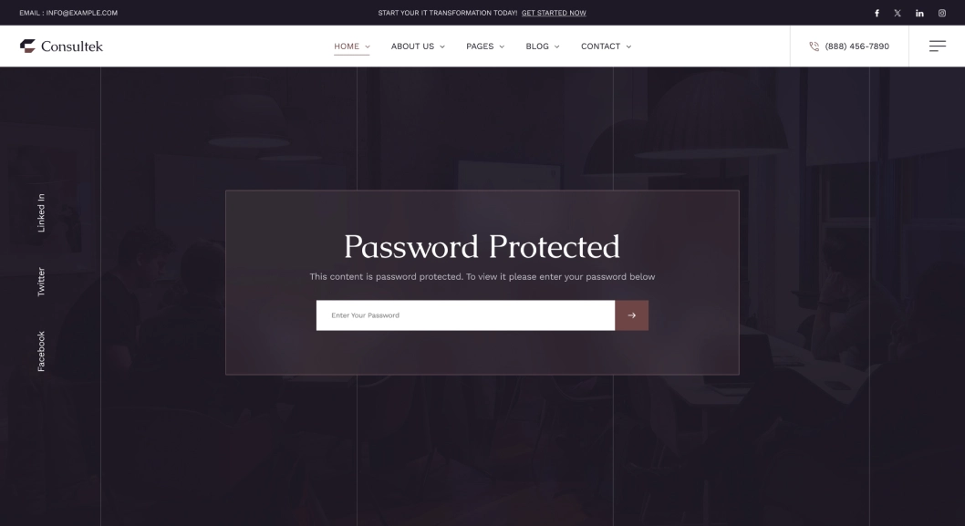 password procted