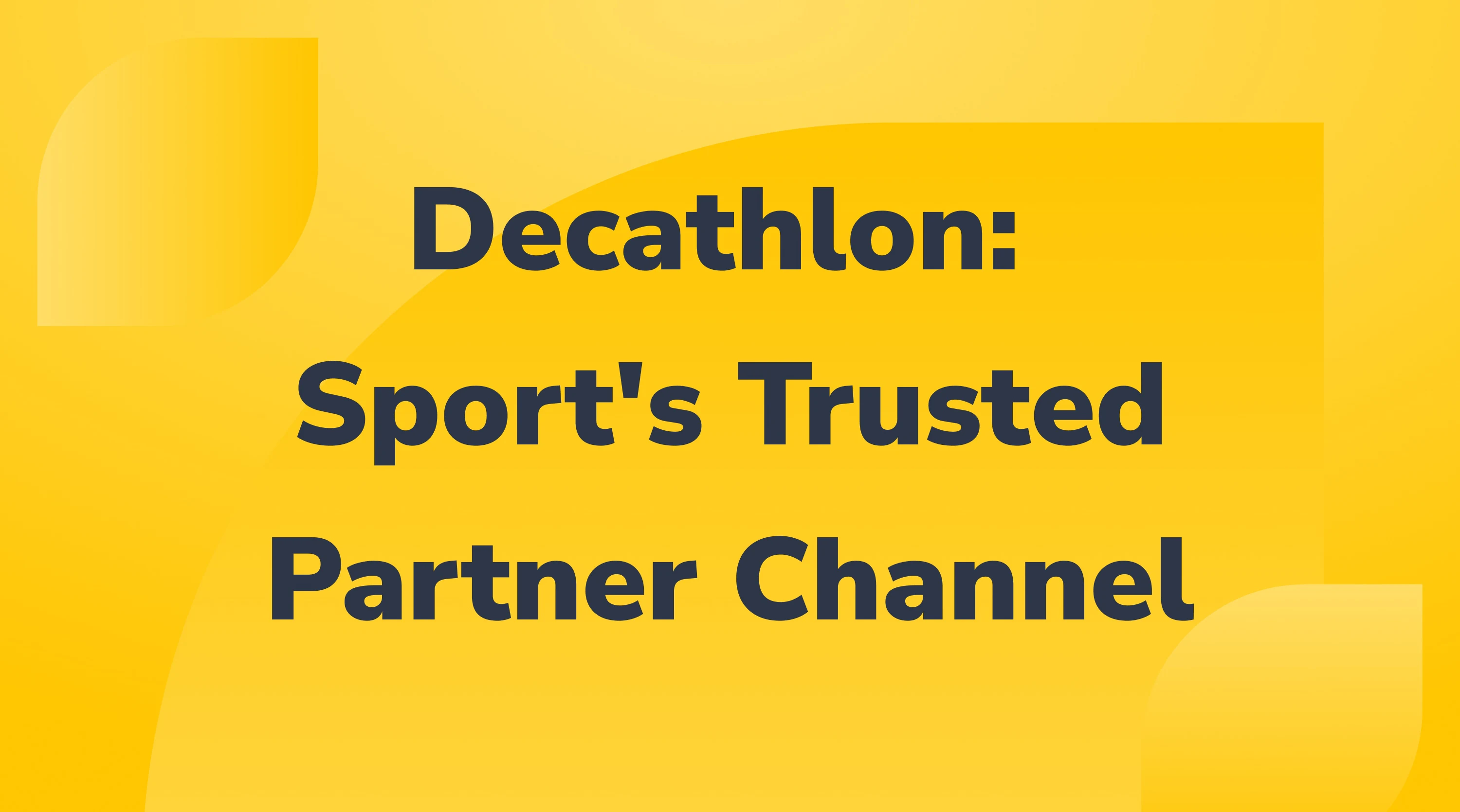 Launching on Decathlon