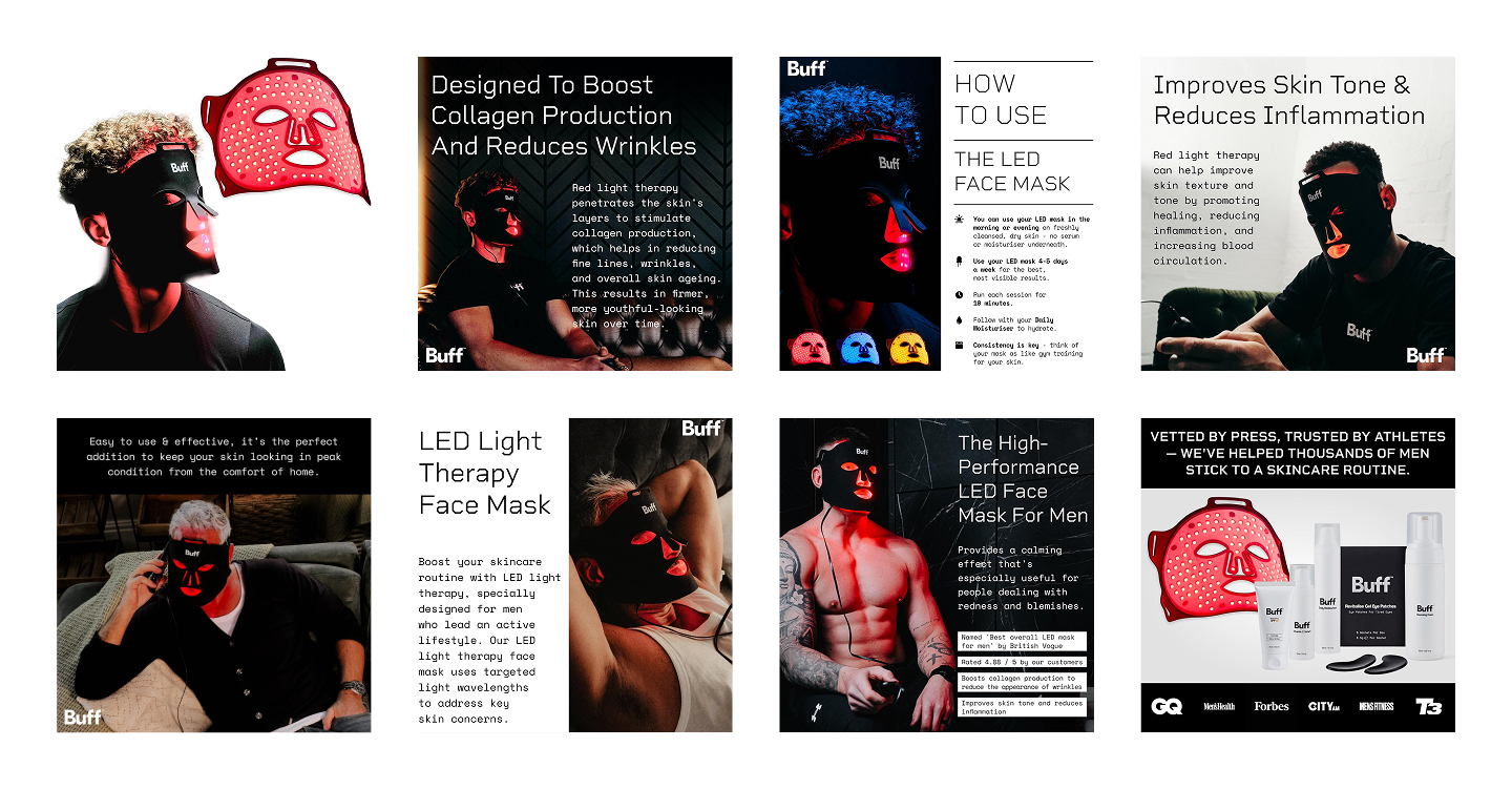 Buff LED Face Mask