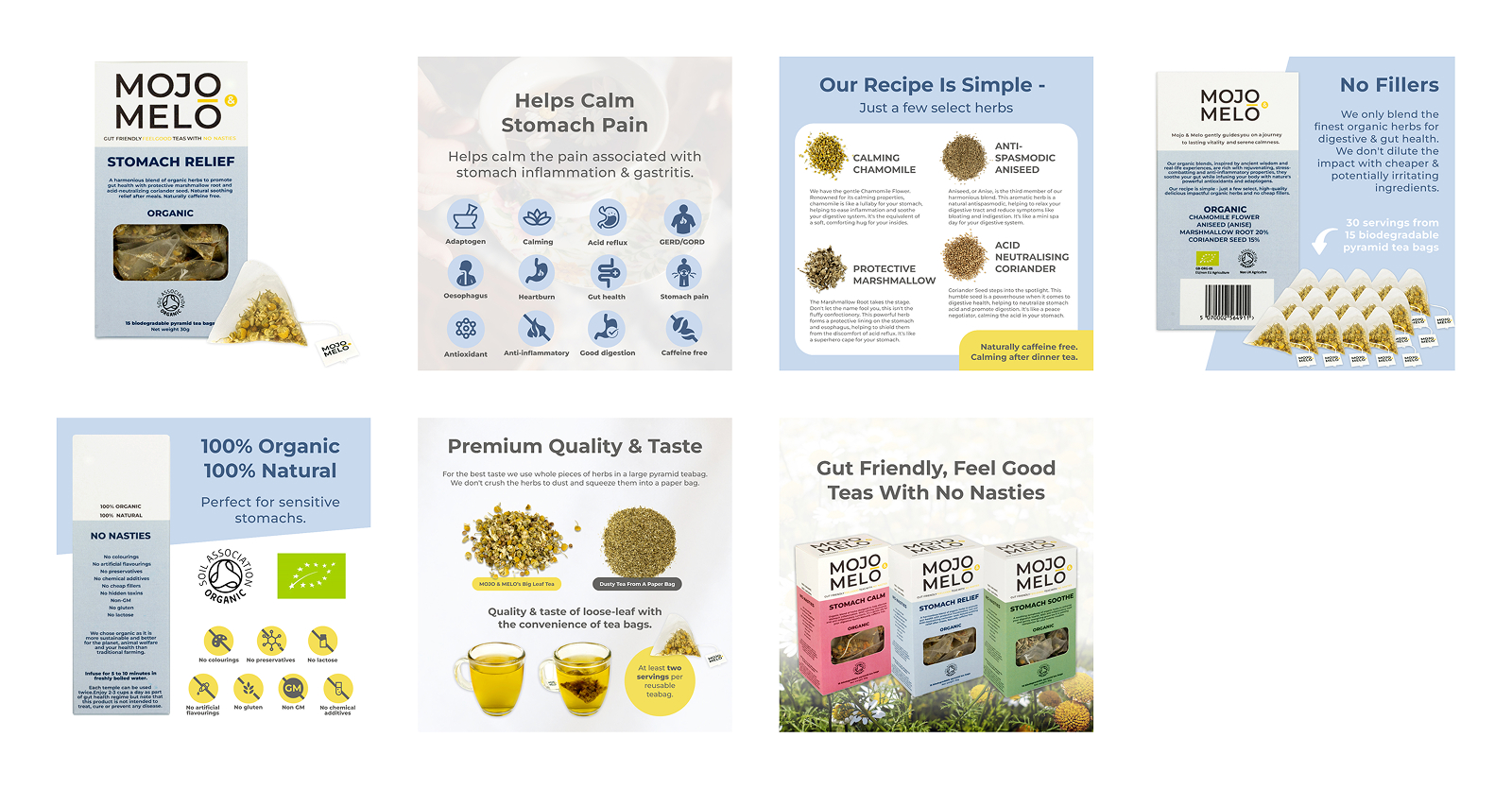 Mojo & Melo Organic Stomach Relief Tea