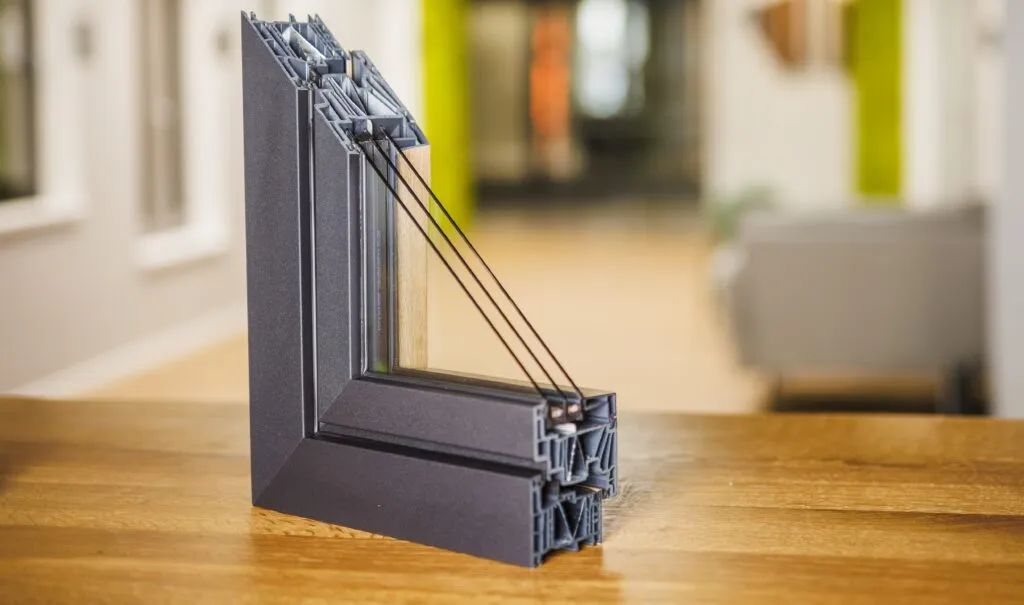 řez okenním rámem