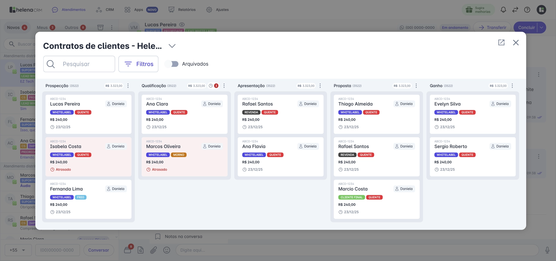 crm integrado ao atendimento