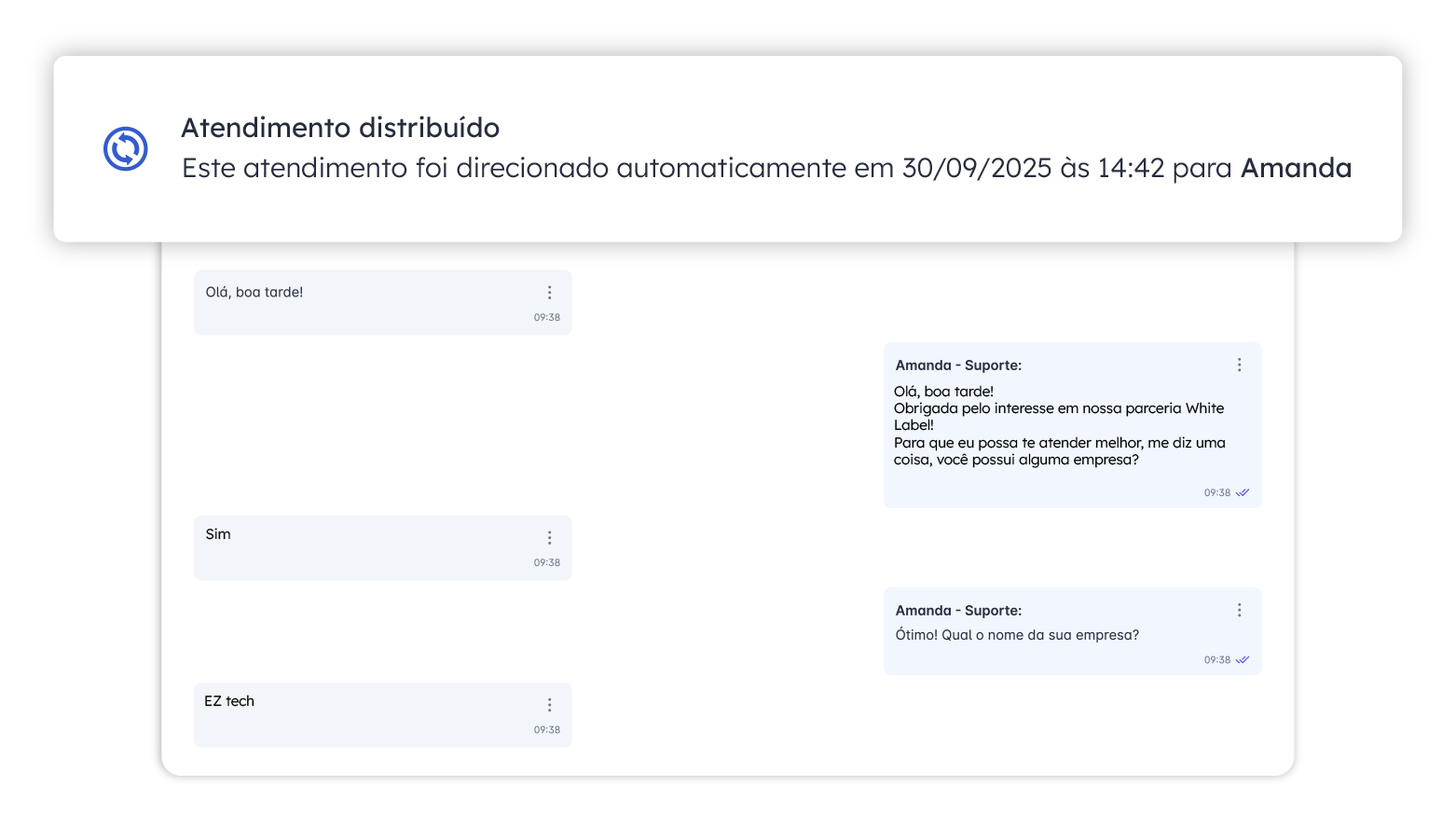atendimento via whatsapp com distribuição automatica