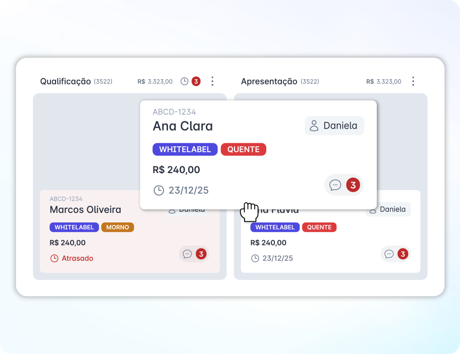 crm com atualização em tempo real