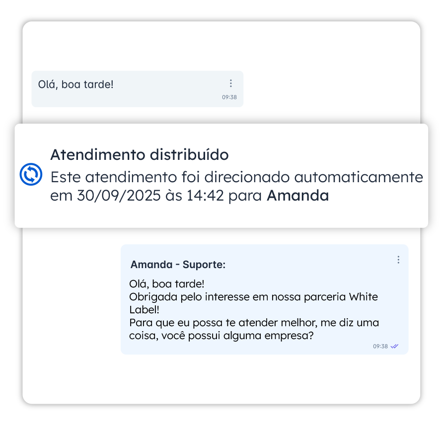 atendimento via whatsapp com distribuição automatica