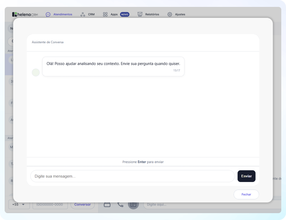 atendimento via whatsapp com filtro de busca