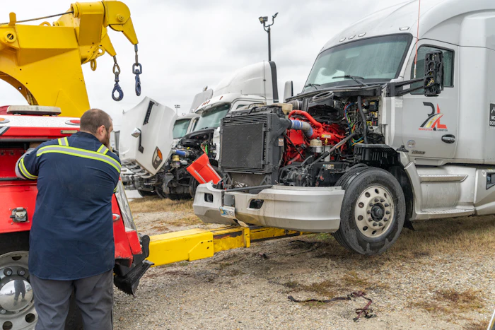 Diesel mechanic performing Towing services in Greendale, IN