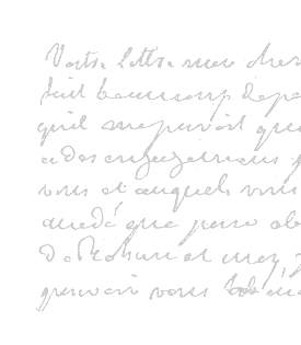 Faded black vintage cursive handwriting on a slightly textured white background.