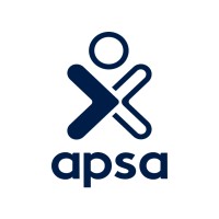 APSA logo featuring a stylized abstract figure above the text 'apsa'.
