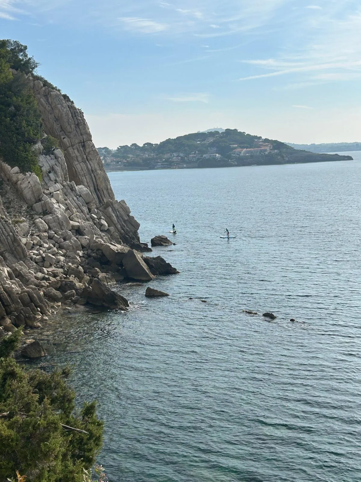 Crique privée située juste à côté de l'appartement.