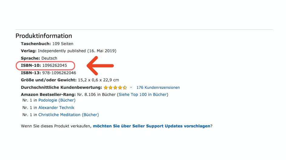 ISBN-10 bzw. ASIN kopieren