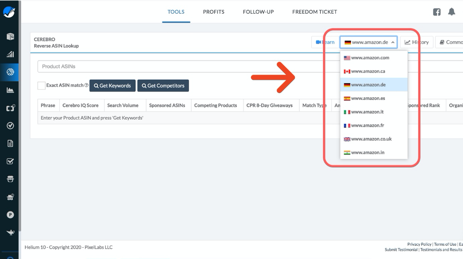 Deutschen Marketplace einstellen