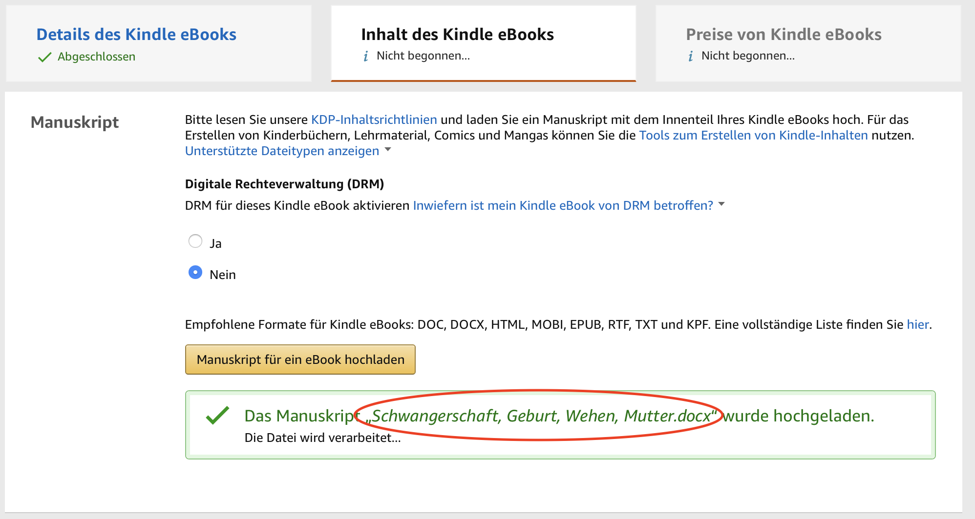 Keywordstuffing im Amazon eBook Business
