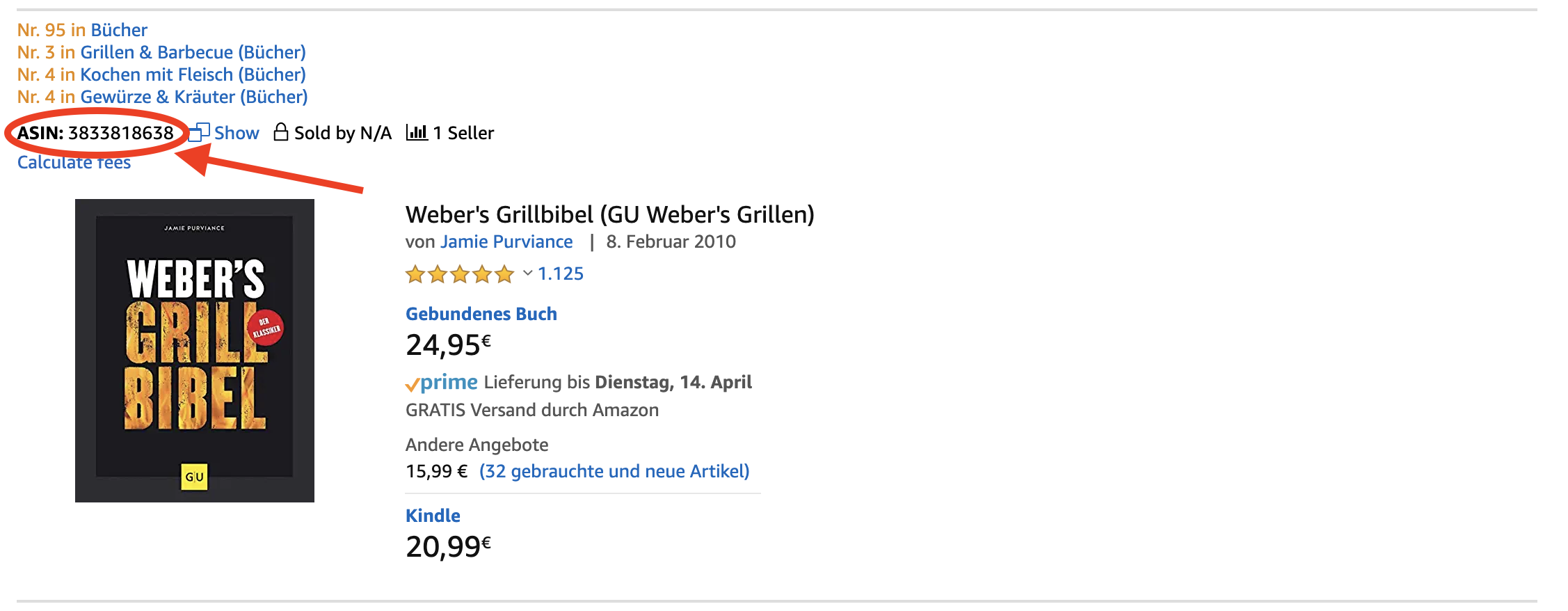 ASIN mit X-Ray schneller finden