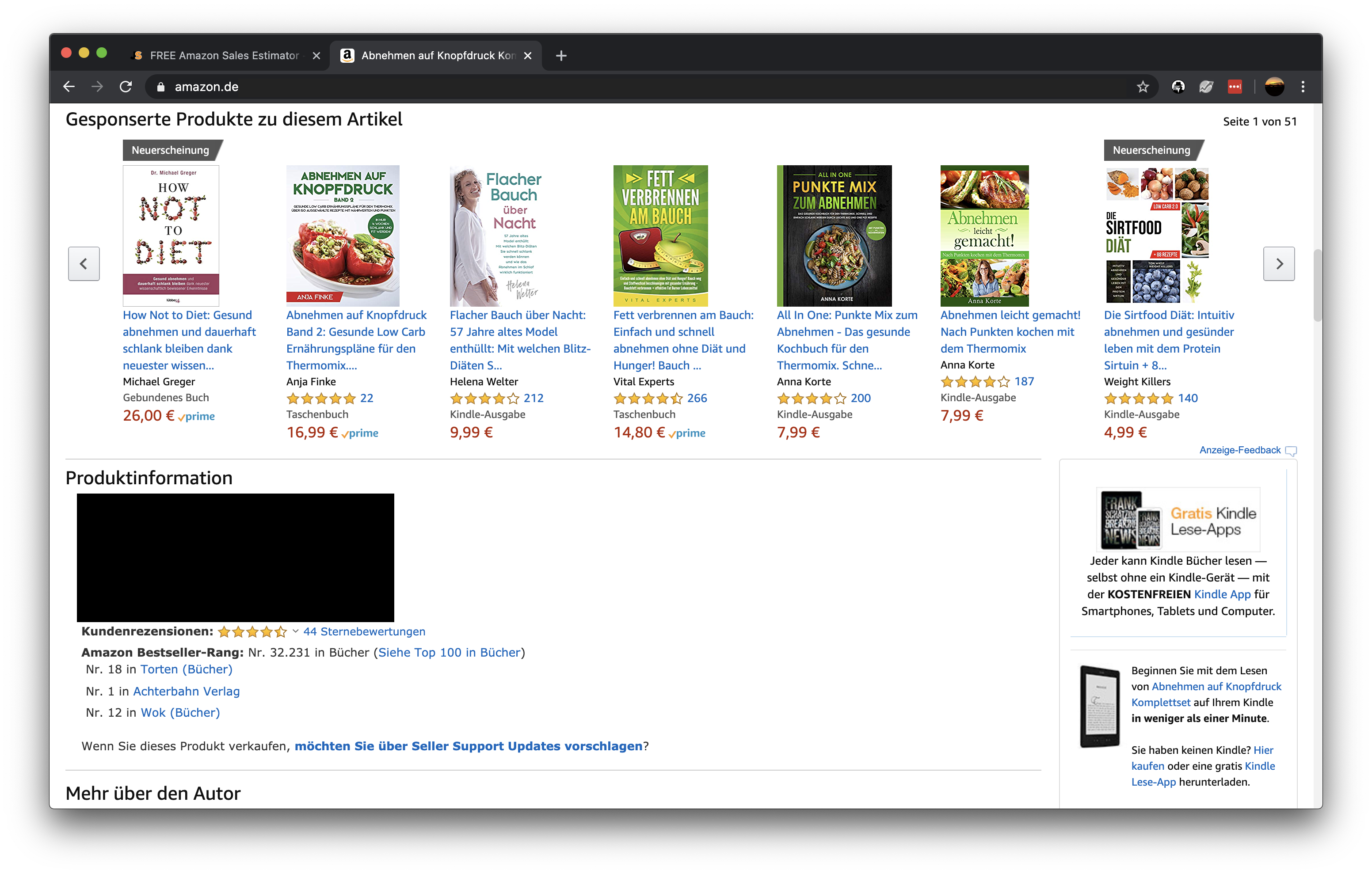 Amazon Nische finden - der BSR