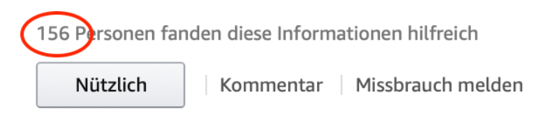 Rezensonen Amazon Social Proof