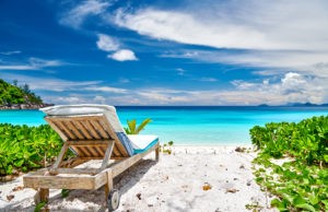 Online Business aufbauen am Strand