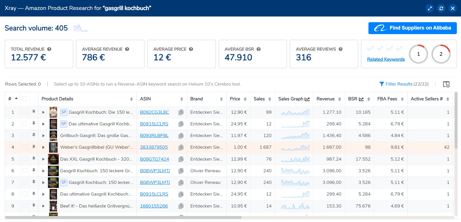 Screenshot Helium 10