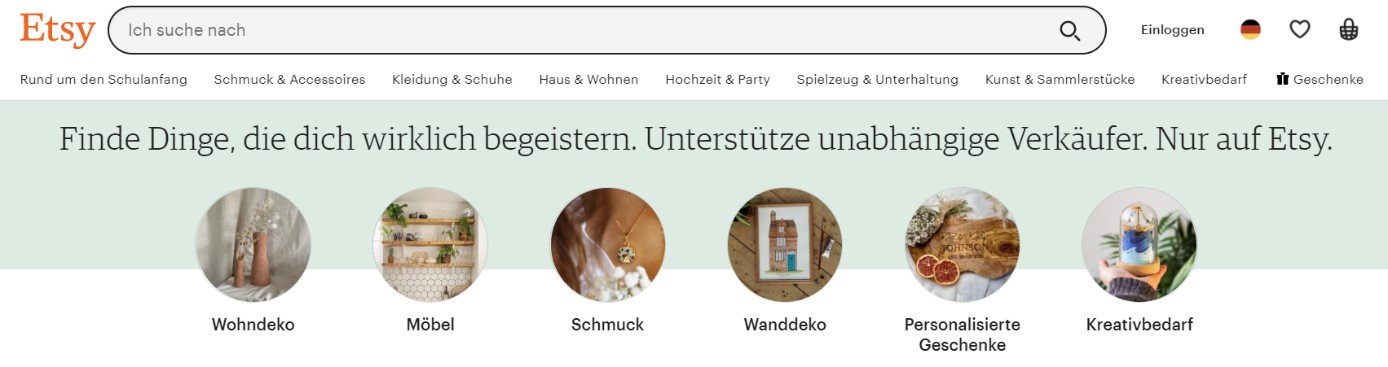 Online Business Ideen Verkauf von handgefertigten Produkten