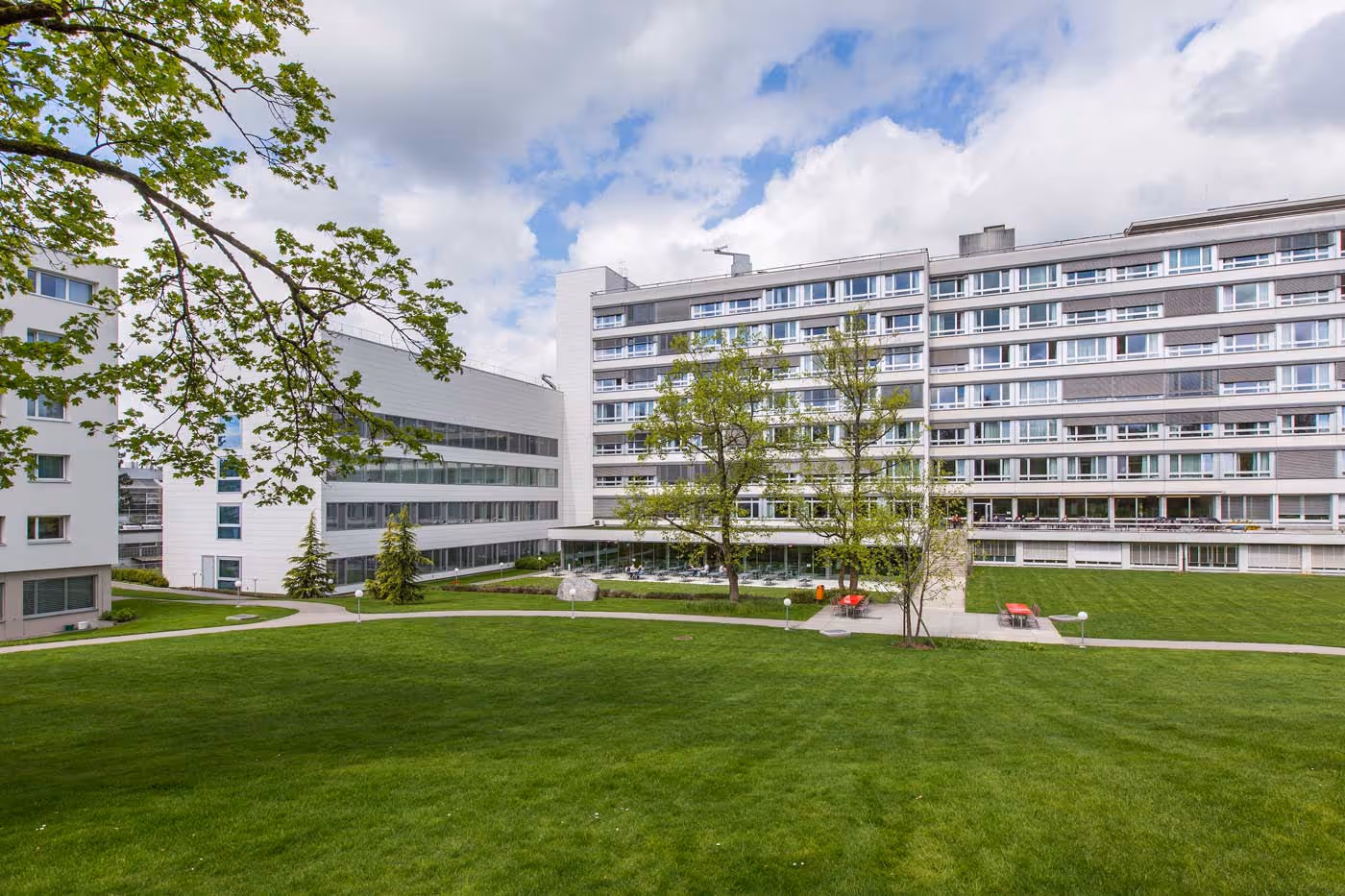 Vue extérieure de l'hôpital Lindenhof