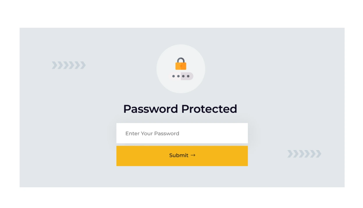 Password Protected Page Image