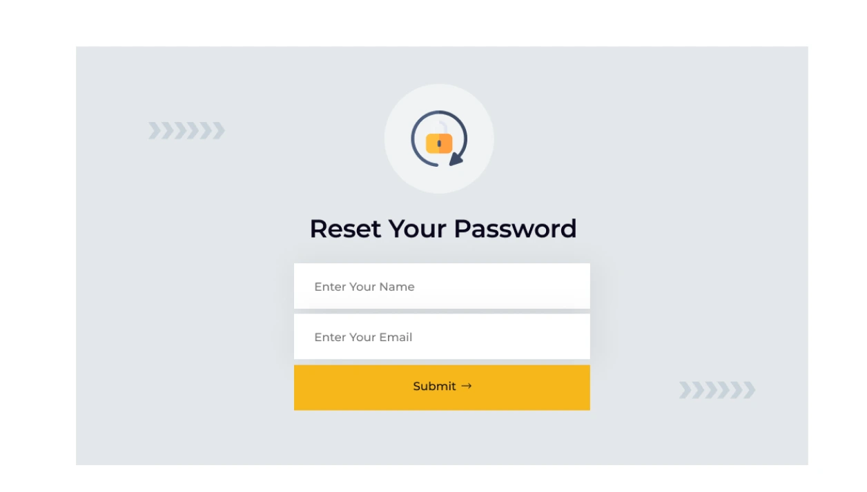 Reset Password Page Image