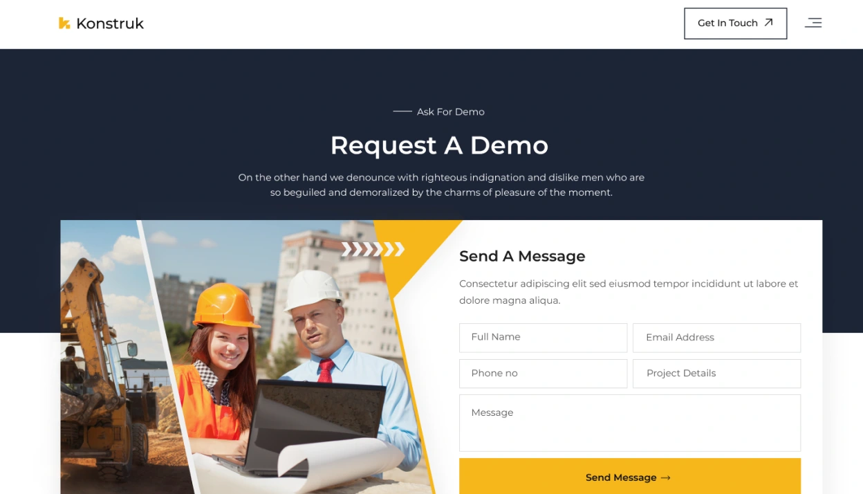 Request A Demo Page Image
