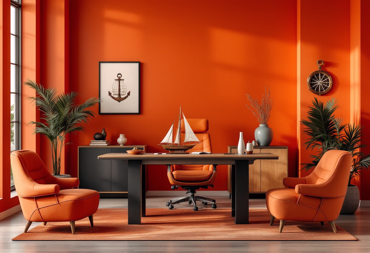 [background image] of an office setting for a maritime service