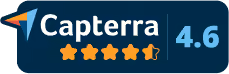 capterra 4.6 star rating badge