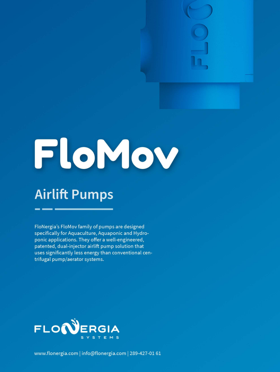 FloMov™ airlift pump materials of construction document with technical guidance on pump submergence ratio.