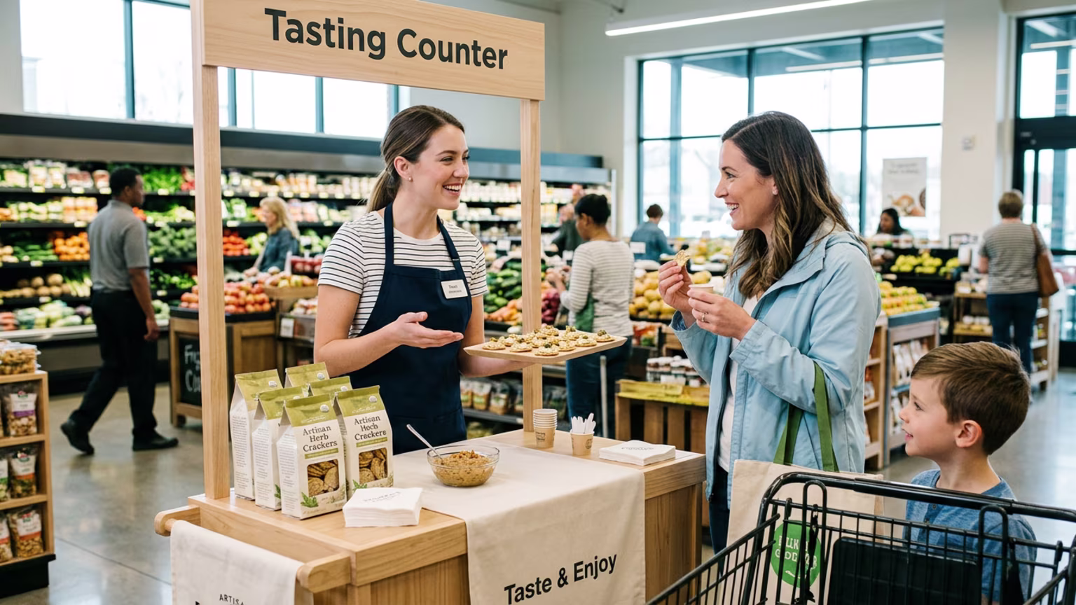 Best practices for grocery store sampling: Turning a first taste into repeat sales