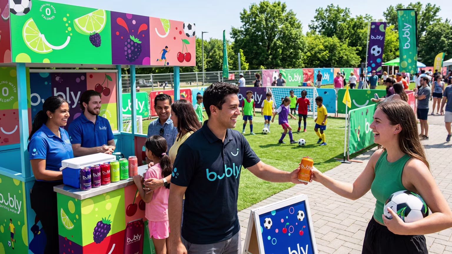 PepsiCo’s bubly Sparkling Water Launches Soccer-Themed Retail Experiences Ahead of Summer Tournaments
