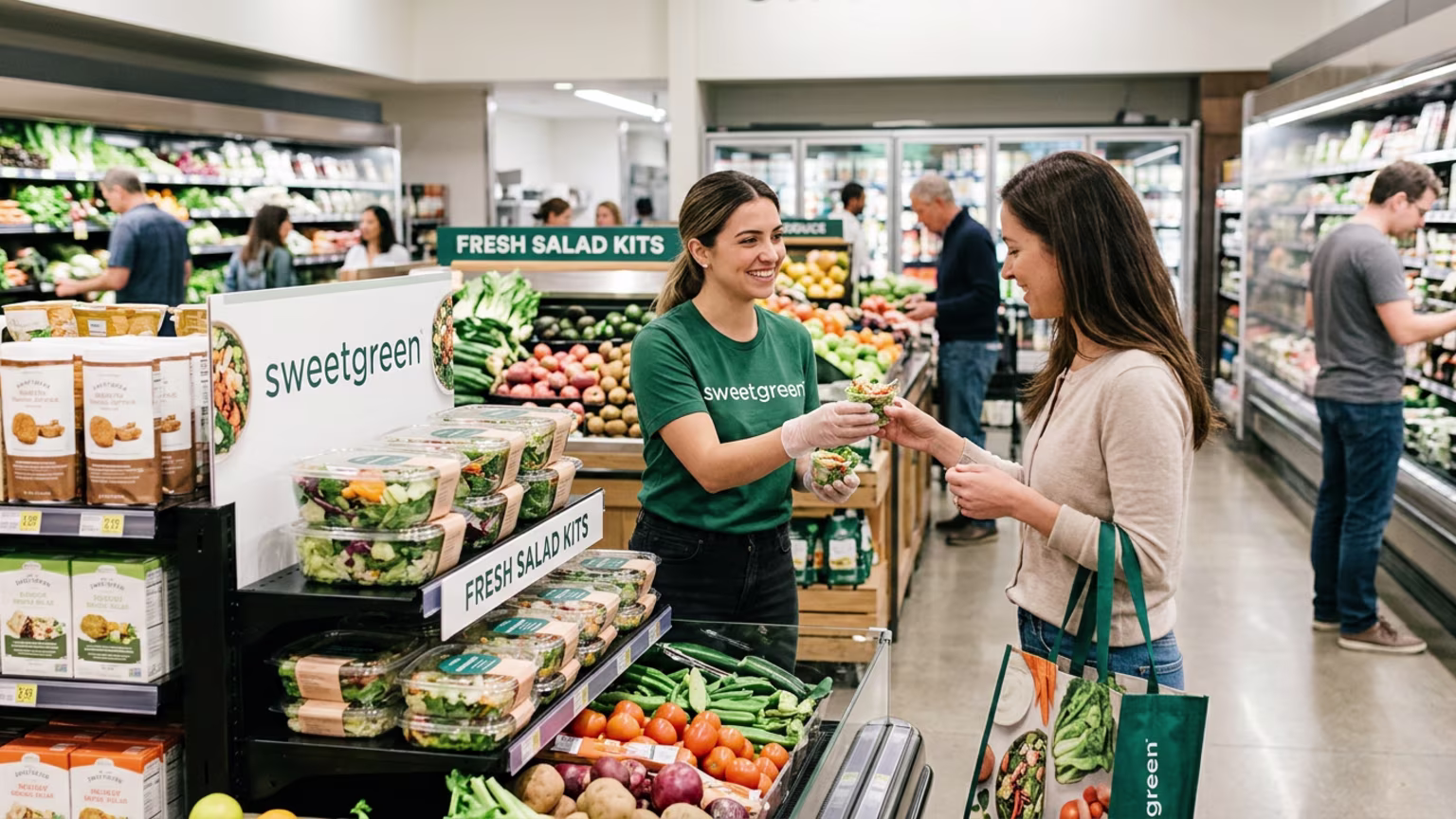 How Sweetgreen Translates Restaurant Loyalty Into Grocery Sales Through Retail Sampling