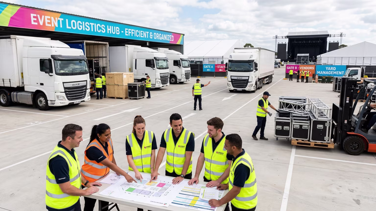 How Integrated Yard Logistics Prevent High Volume Event Disasters