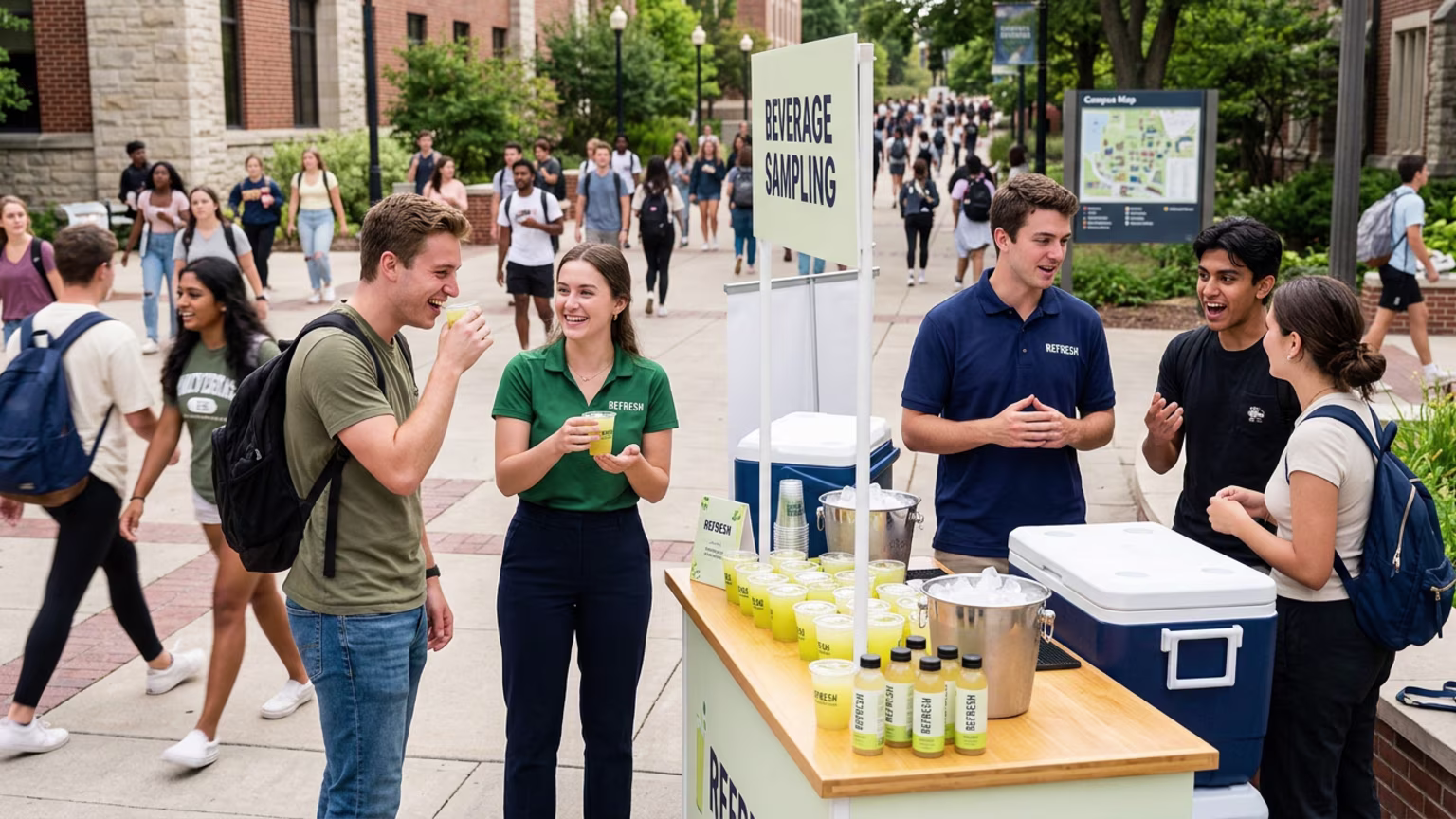 Turning Campus Foot Traffic Into Measurable Beverage Sales