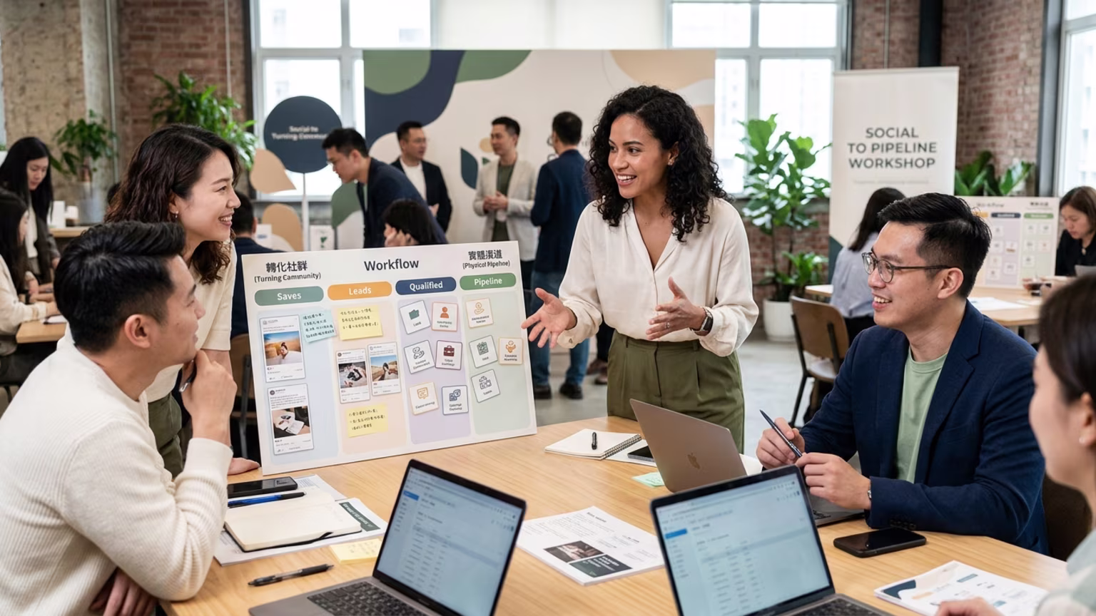 Turning Saved Social Content Into Physical Pipeline