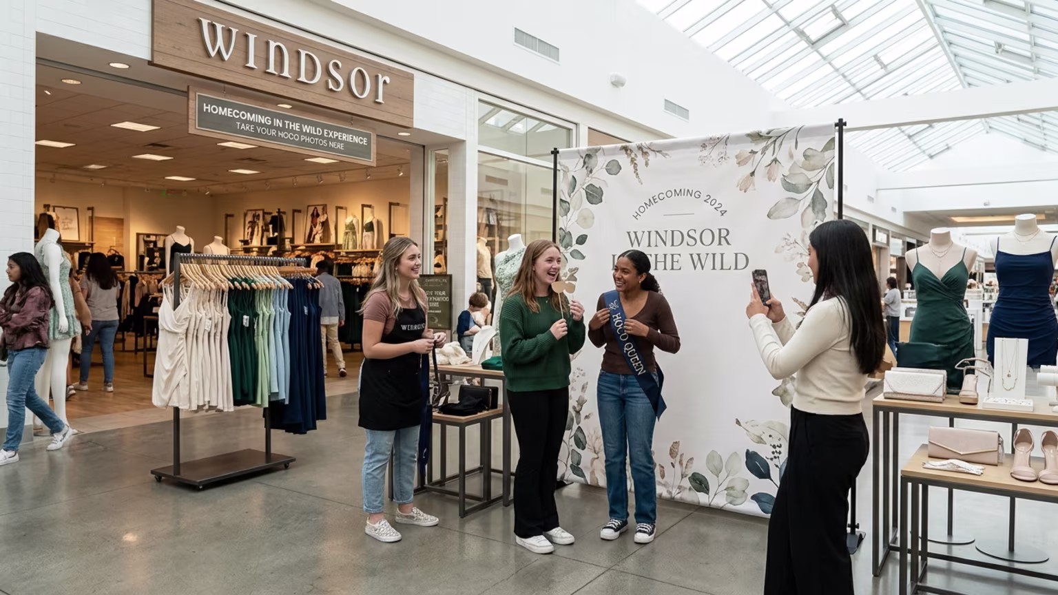 Windsor Launches In-Store "Windsor In the Wild" Homecoming Experiences Across U.S. Malls