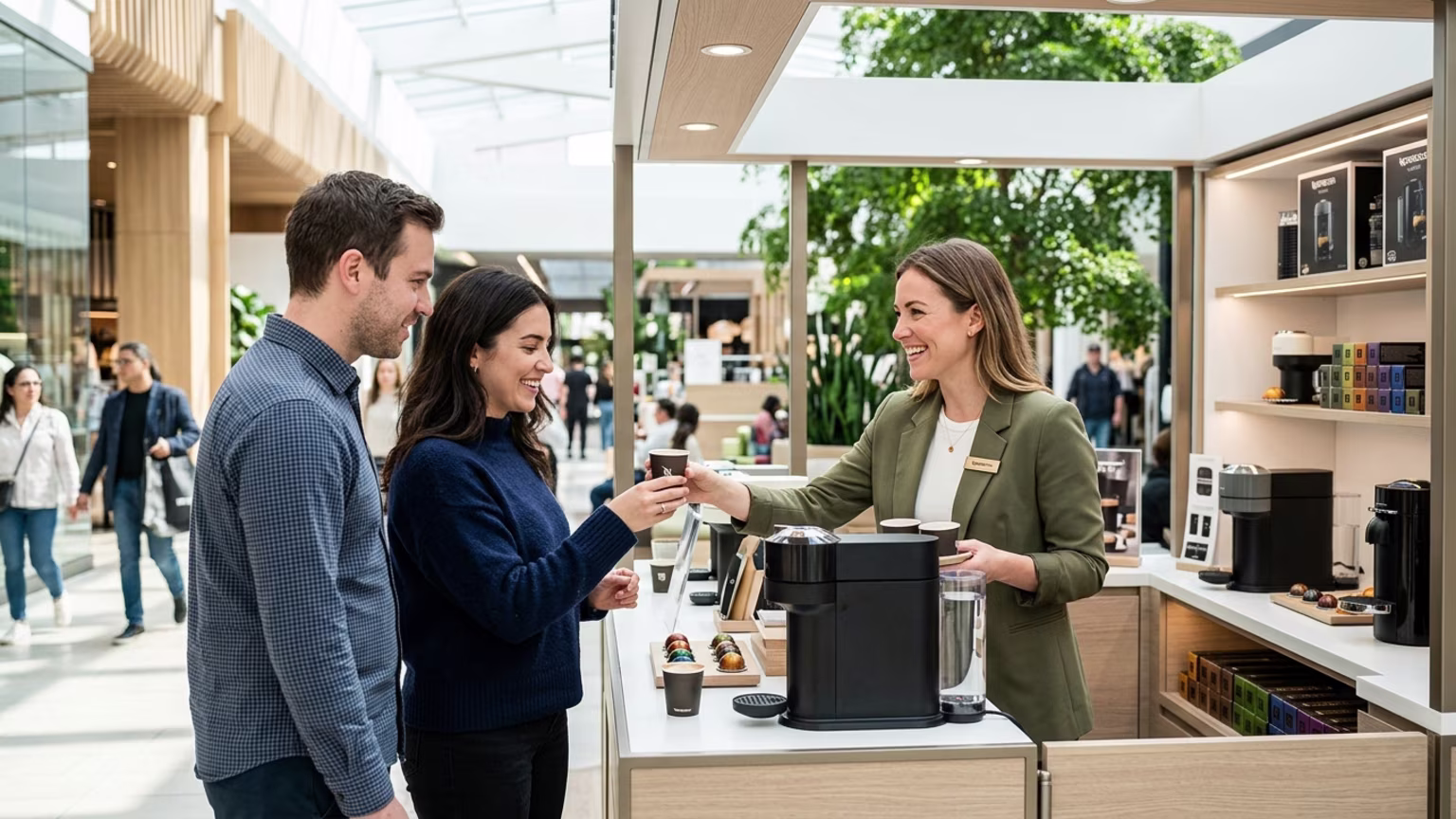 Nespresso's Royalmount Kiosk Models the Future of Compact Retail Sampling