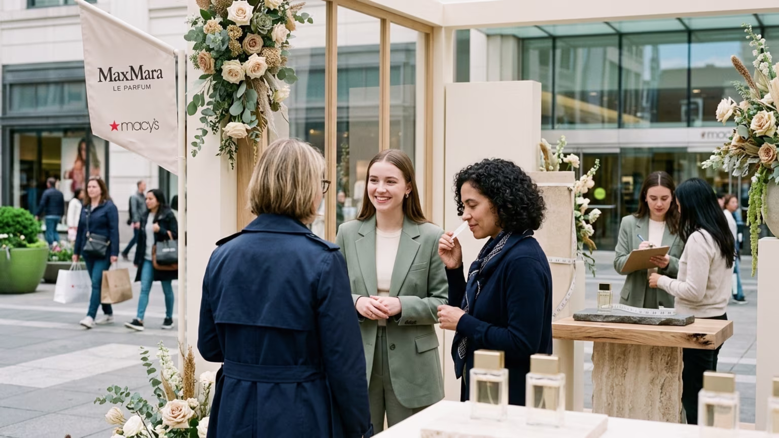 Max Mara Le Parfum at Macy's: Measuring Plaza Pop-Ups
