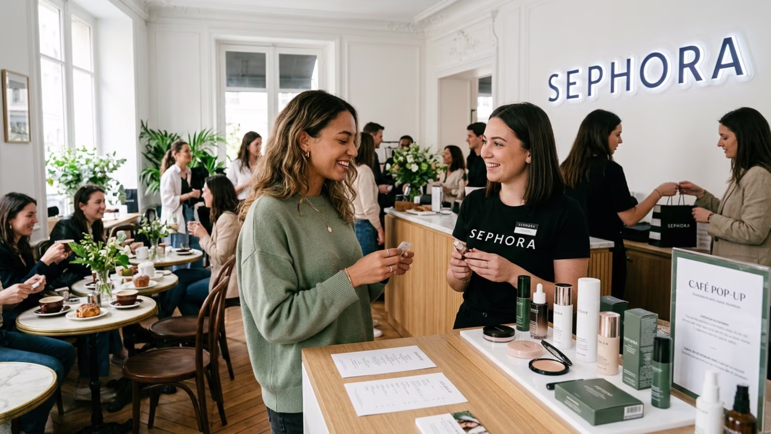 Rhode Connects Paris Café Pop-Up to Sephora Retail Purchases
