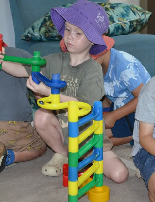 [background image] colorful classroom setting (for a preschools & daycare)