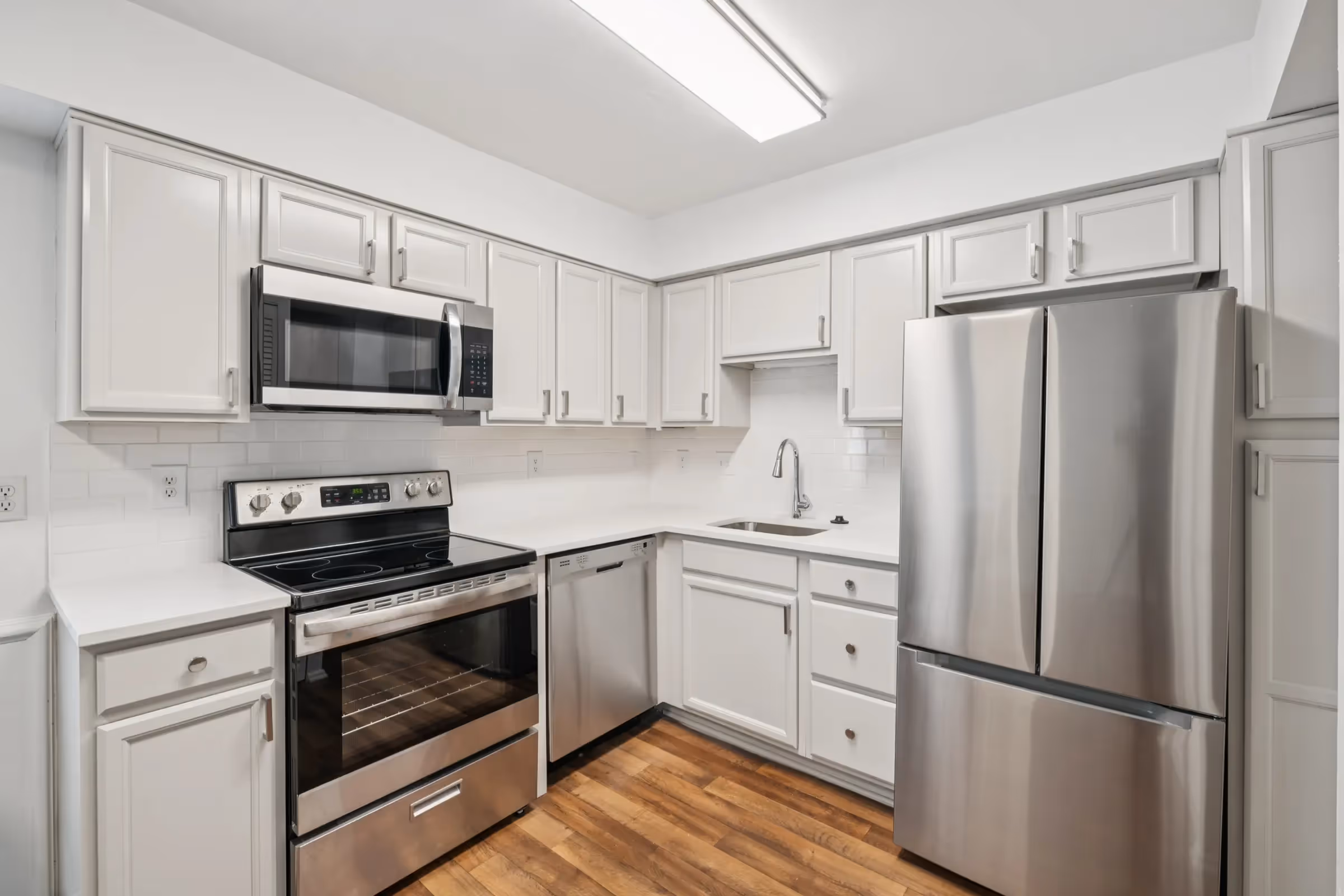 kitchen with stainless steel appliances