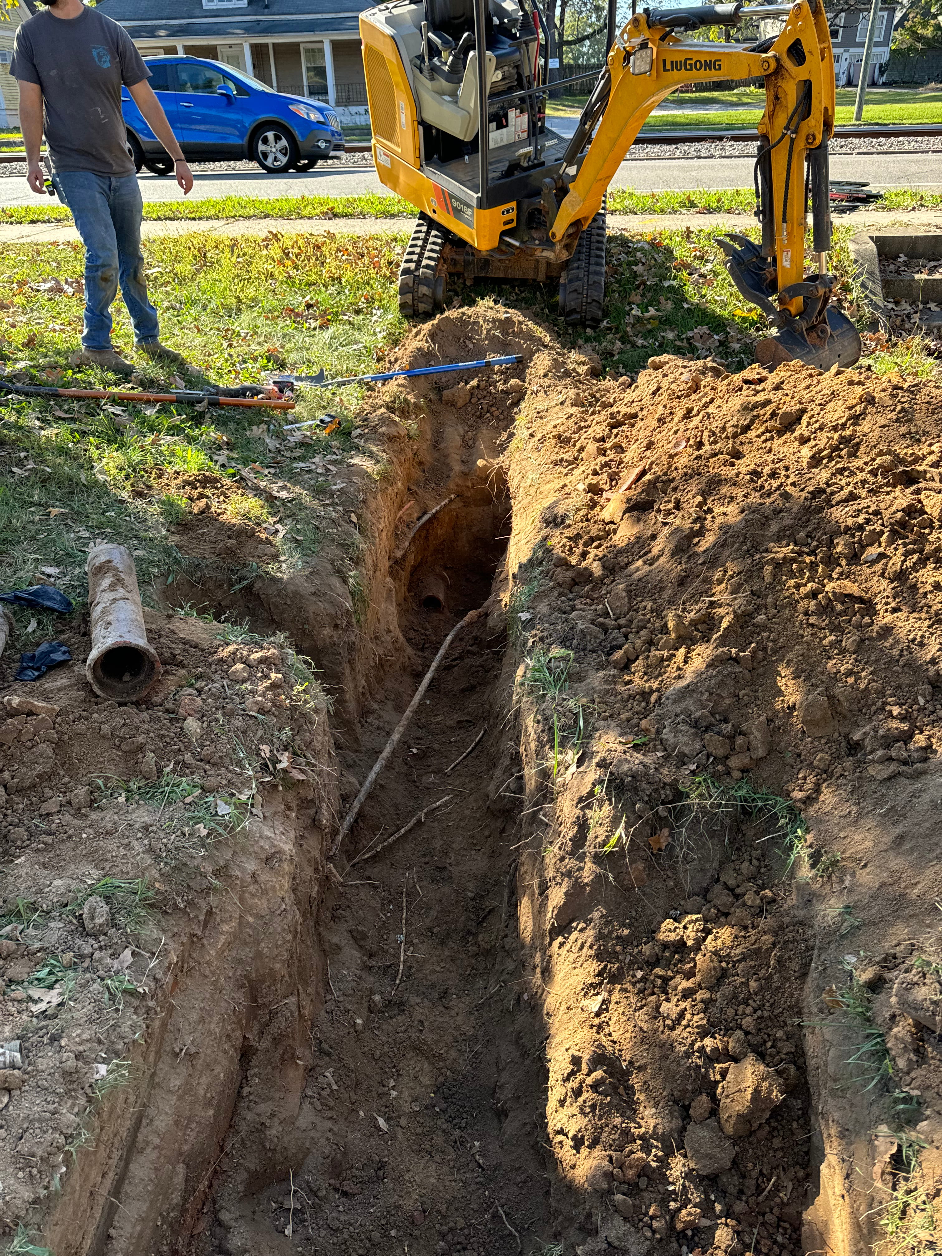 plumber installing plumbing system
