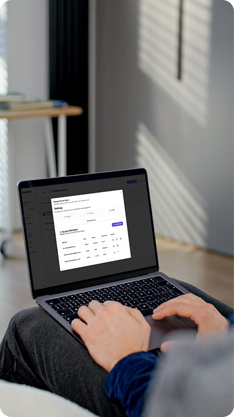 interface image of employee interacting with hr software