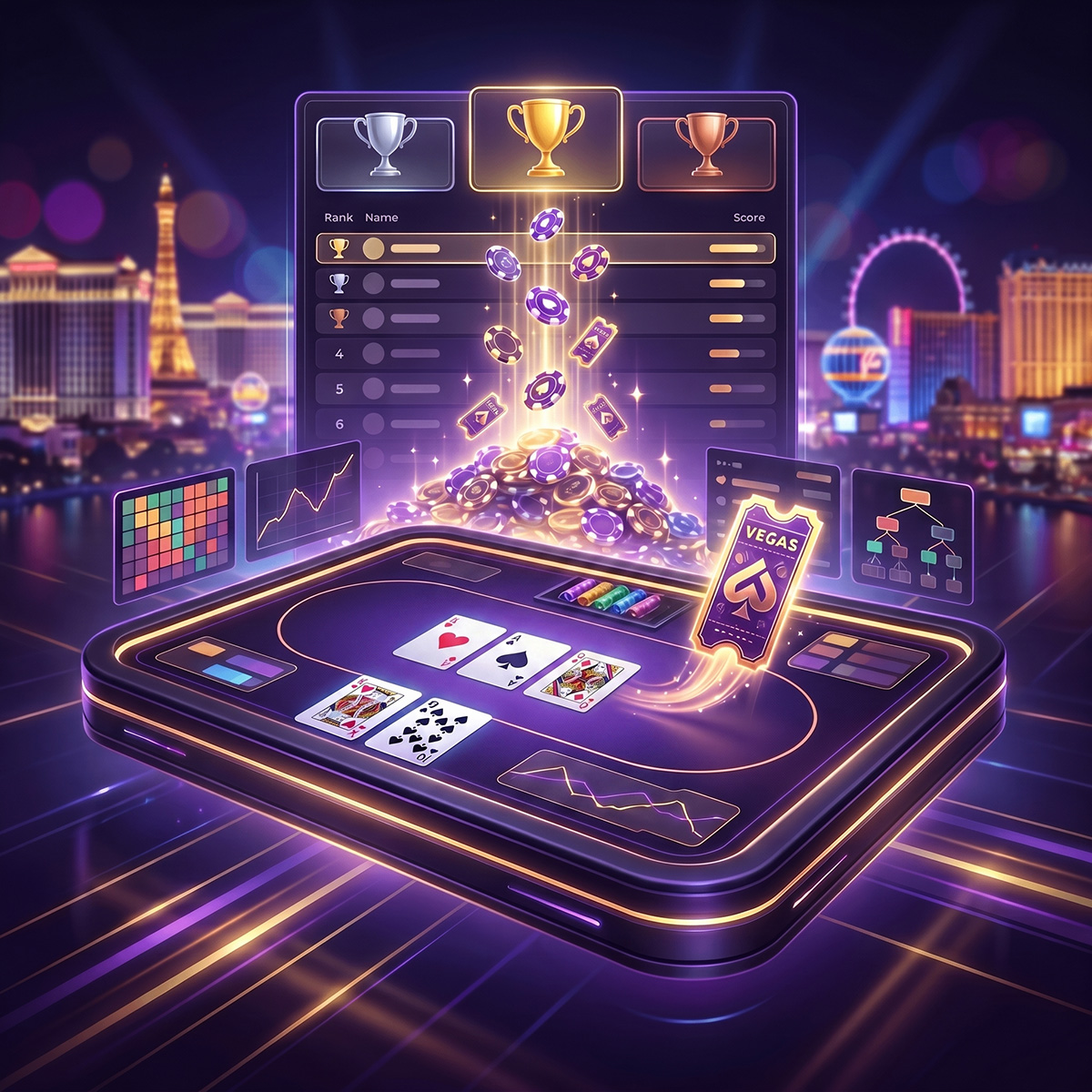 Leaderboard drill in Lucid Poker
