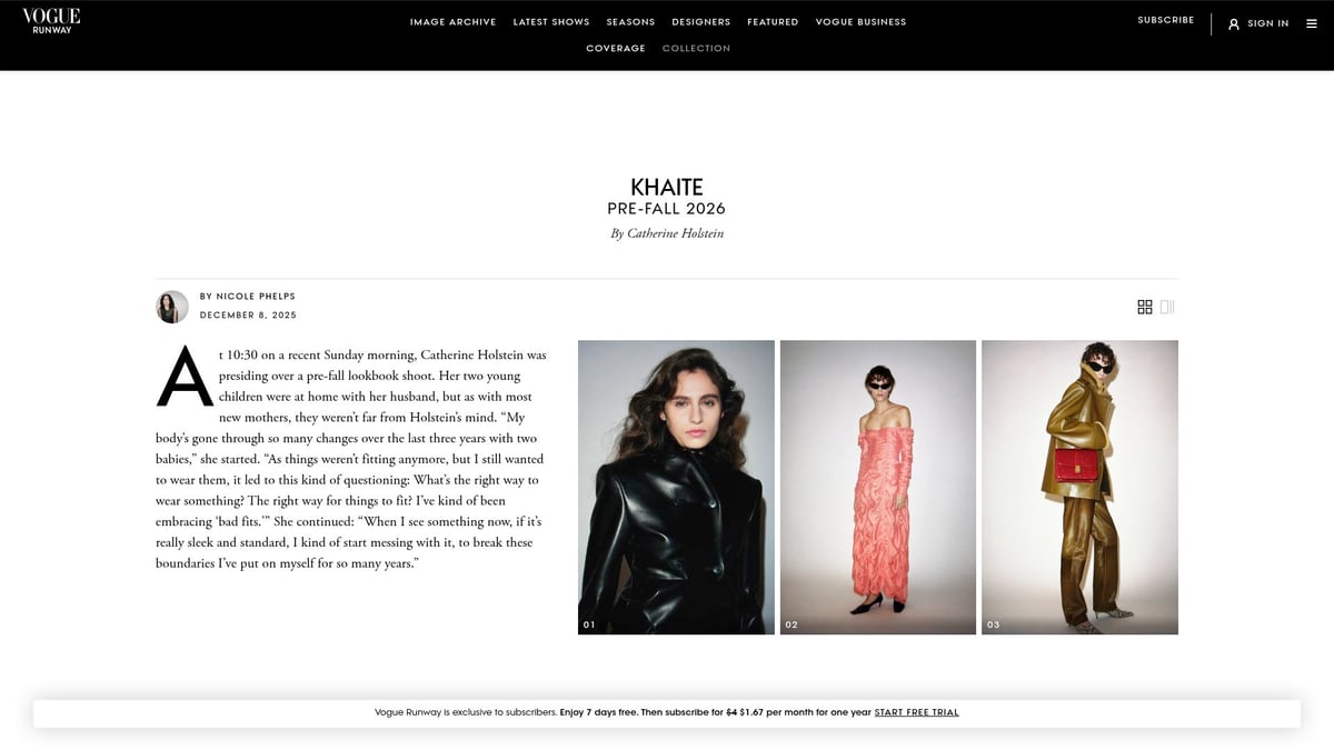 7 Must-See Designer Collections to Elevate Your Style in 2026 - Khaite – Pre-Fall 2026 Collection