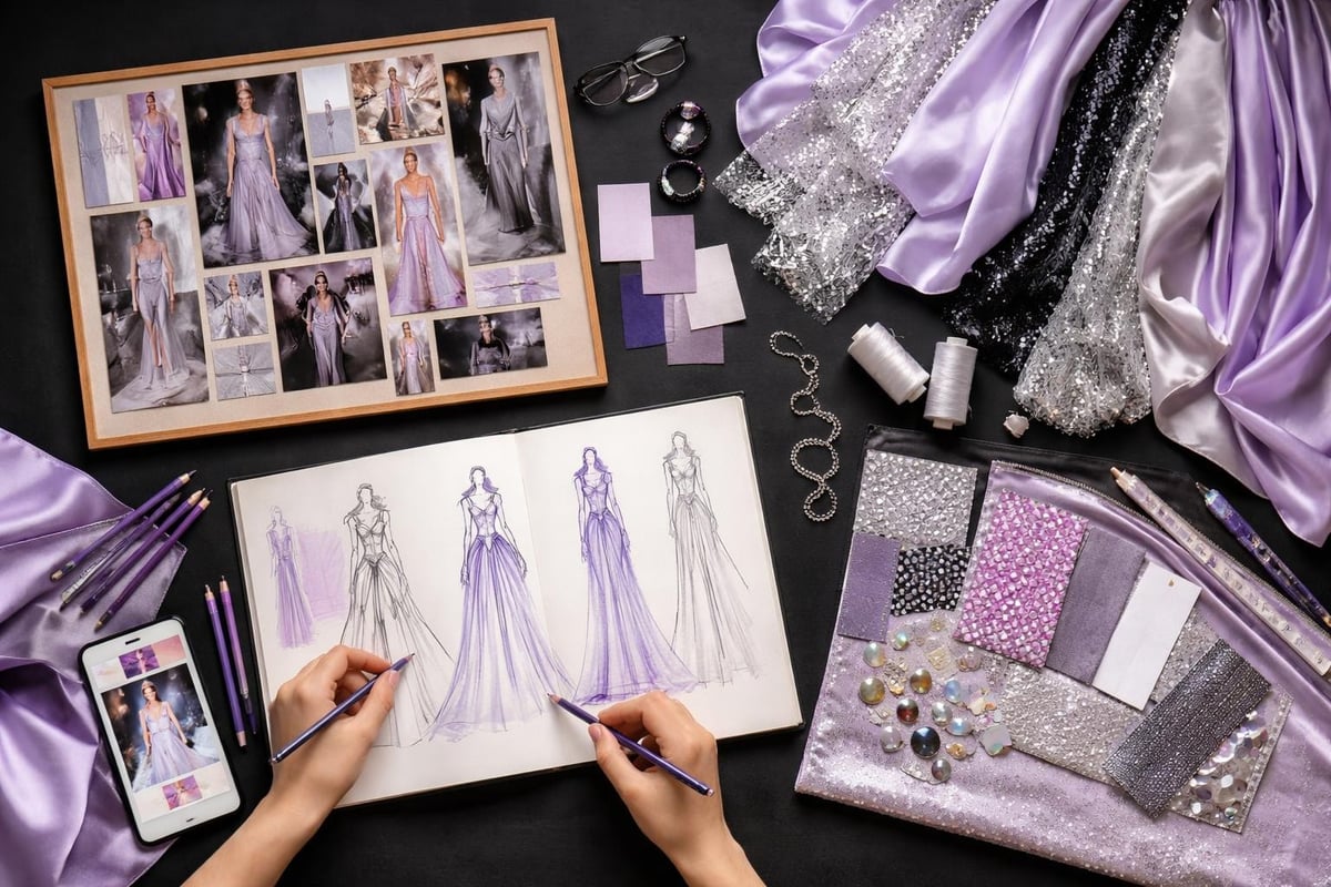 Fashion design research workflow